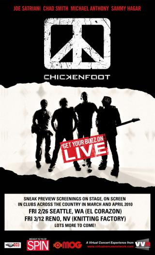 Chickenfoot Live: Get Your Buzz On! - DVD & "Virtual Concert" Screenings