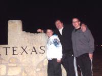 DAD AND HIS BOYS HEADING TO TEXAS.